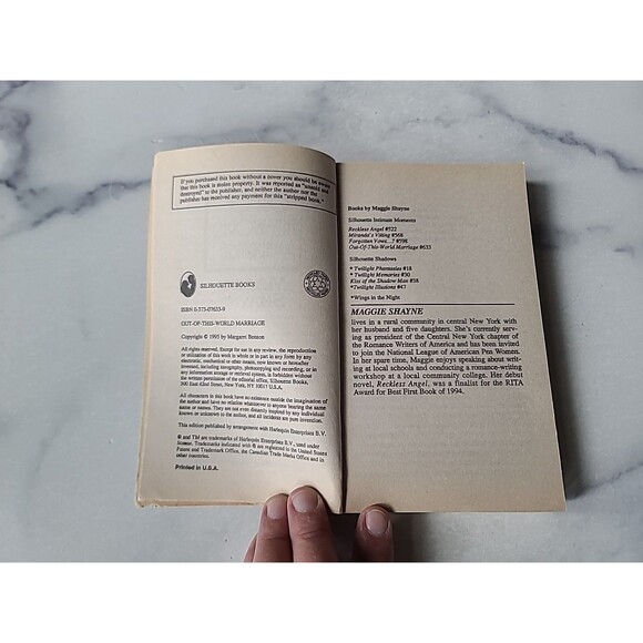 Out Of This World Marriage By Maggie Shayne Paperback - Picture 4 of 10